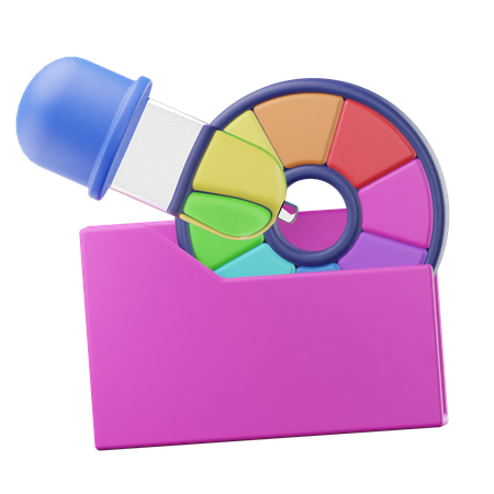 Seletor de cores  3D Icon