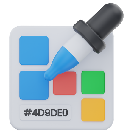 Seletor de cores  3D Icon