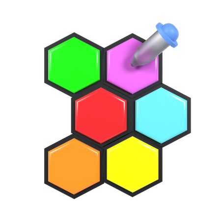 Seletor de cores  3D Icon