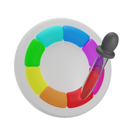 Seletor de cores  3D Icon