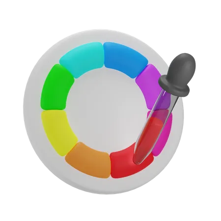 Seletor de cores  3D Icon