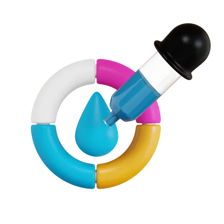 Seletor de cores  3D Icon
