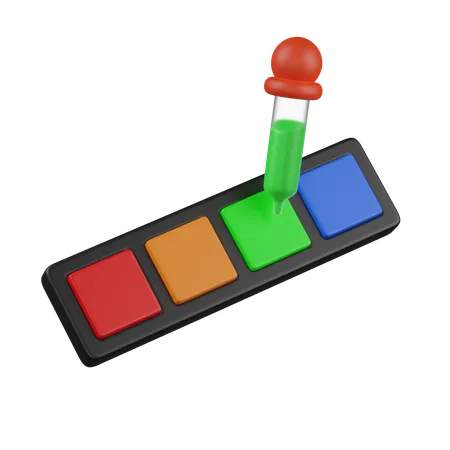 Seletor de paleta de cores  3D Icon