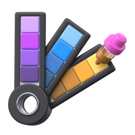 Seletor de paleta de cores  3D Icon