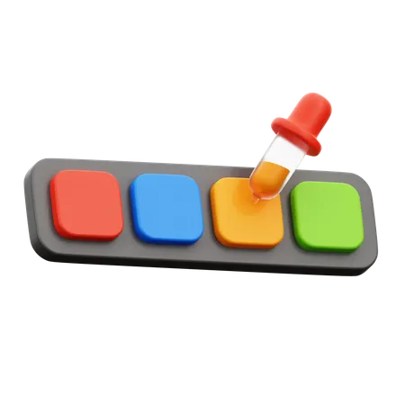 Seletor de paleta de cores  3D Icon