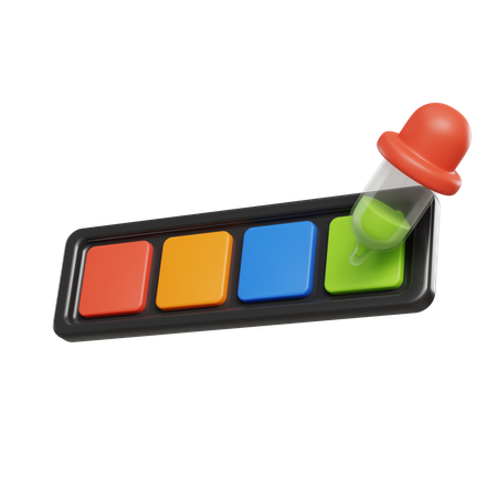 Seletor de paleta de cores  3D Icon