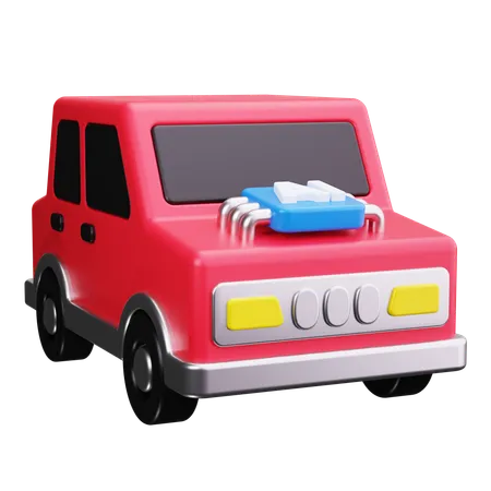 Self Driving Car  3D Icon