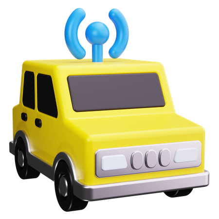 Self Driving Car  3D Icon