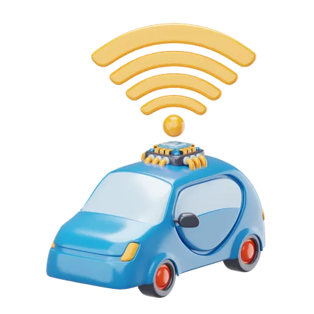 Self-Driving Car  3D Icon