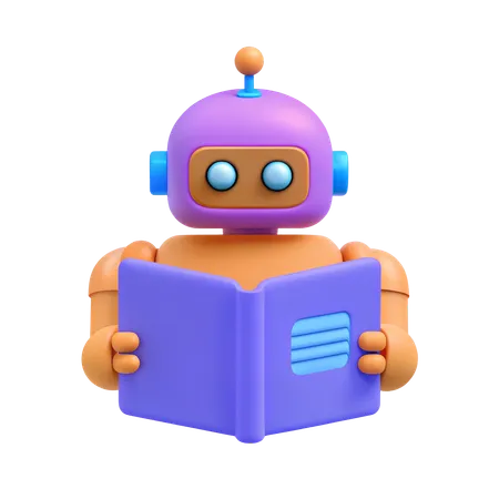 Self-learning AI  3D Icon