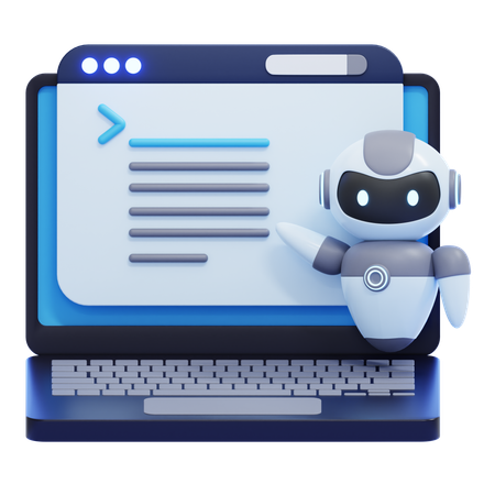 Self-Prompting AI  3D Icon