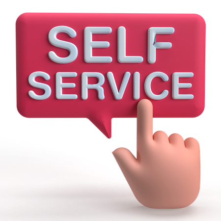 Self Service  3D Icon