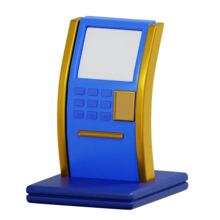 Self-Service Machine Icon for Digital Economy and Automation  3D Icon