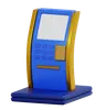 Self-Service Machine Icon for Digital Economy and Automation