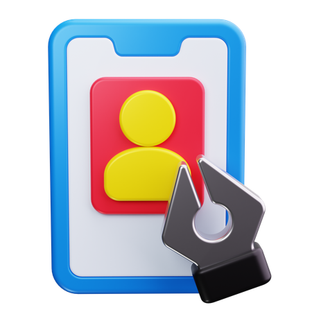 Selfie-Bearbeitung  3D Icon