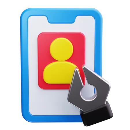 Selfie-Bearbeitung  3D Icon