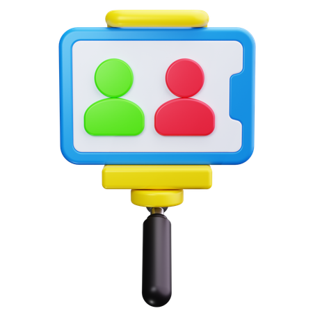 Selfie grupal  3D Icon