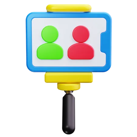 Selfie grupal  3D Icon