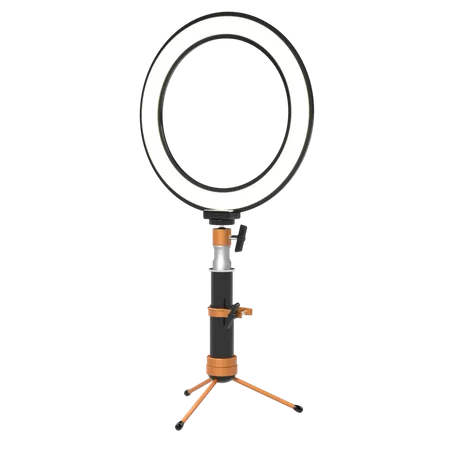 Selfie Light Ring 3D Illustration