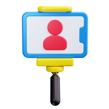 Selfie-Nahaufnahme  3D Icon