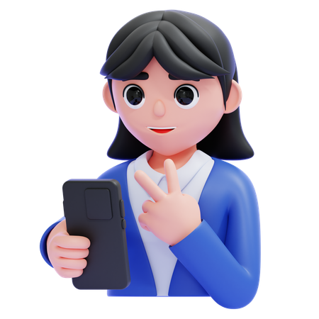 Selfie Pose  3D Icon