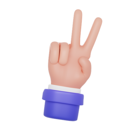 Selfie Sign Hand Gesture  3D Icon