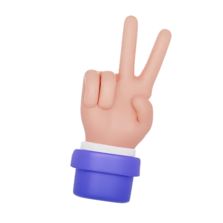 Selfie Sign Hand Gesture  3D Icon