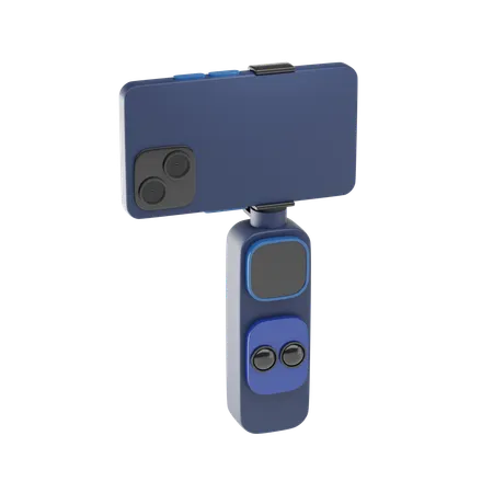 Smartphone With Gimbal 3 D Icon And Illustration 3D Icon