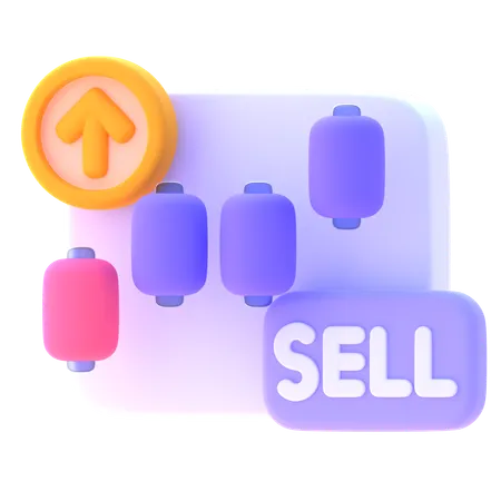 Sell  3D Icon