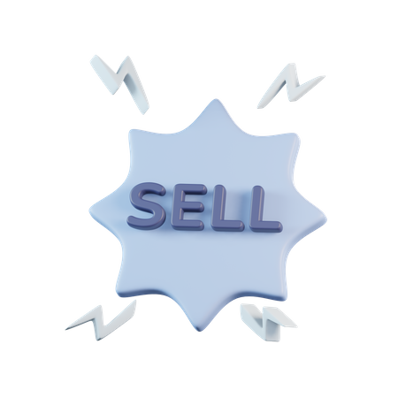 Sell Badge  3D Icon