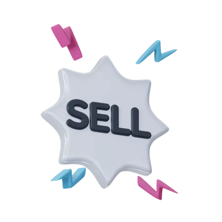 Sell Badge  3D Icon