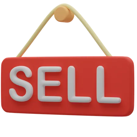 Sell Board  3D Icon