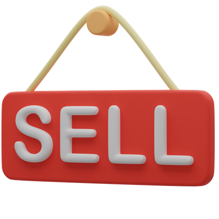 Sell Board  3D Icon