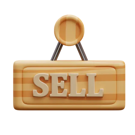 Sell Board  3D Icon