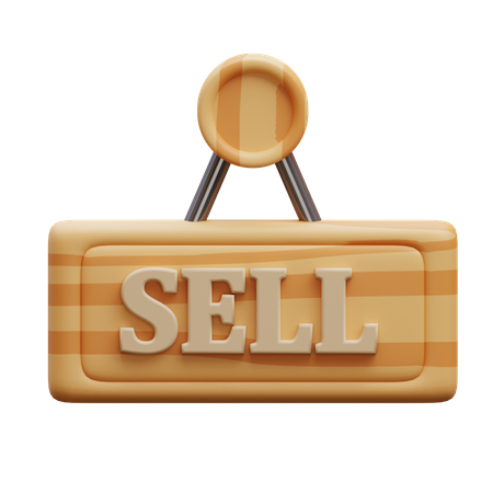 Sell Board  3D Icon