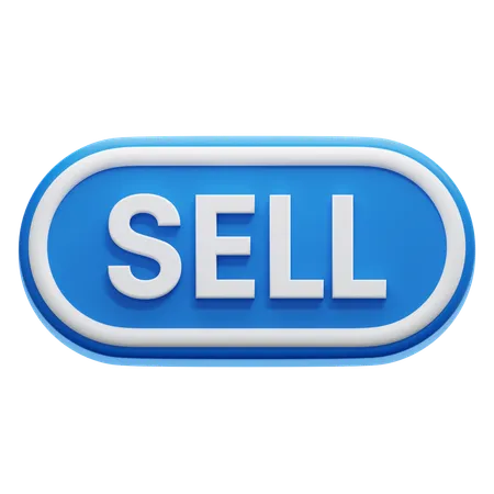 Sell Button  3D Icon