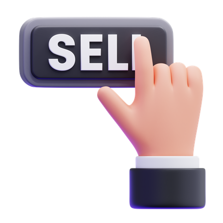 Sell Button  3D Icon