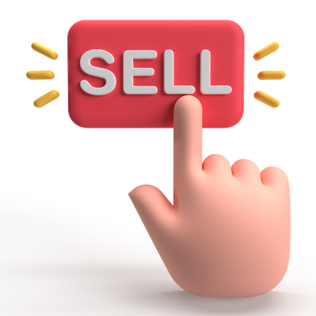 Sell Button  3D Icon