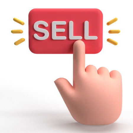 Sell Button  3D Icon