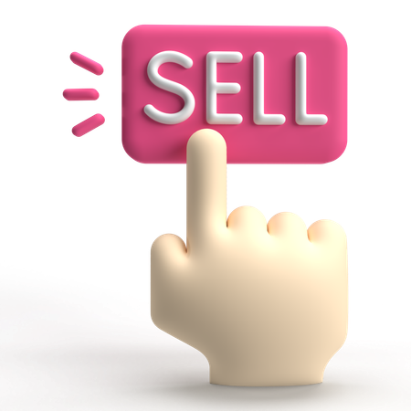 Sell Button  3D Icon