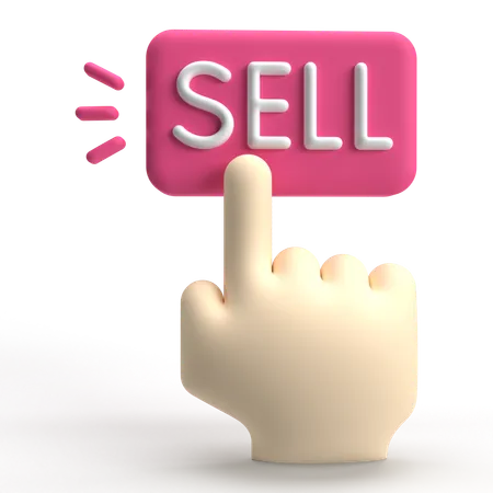 Sell Button  3D Icon