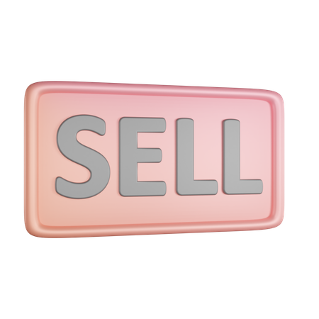 Sell Button  3D Icon