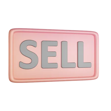 Sell Button  3D Icon