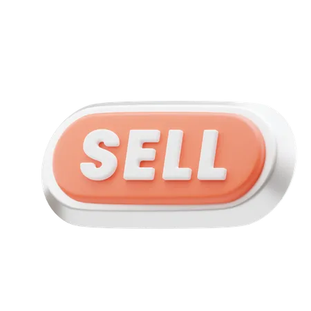 Sell Button  3D Icon