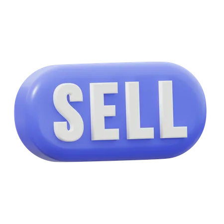 Sell Button  3D Icon