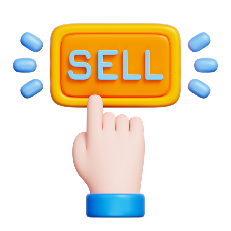 Sell Button  3D Icon