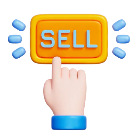 Sell Button  3D Icon