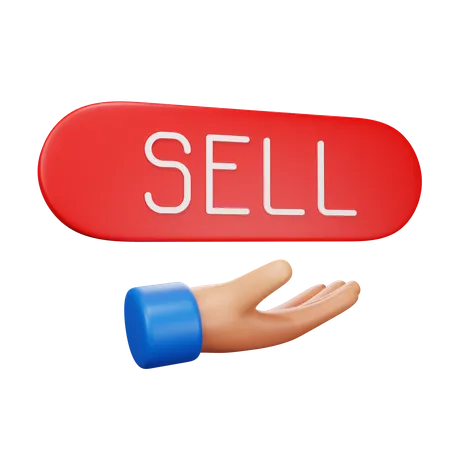 Sell Button  3D Icon