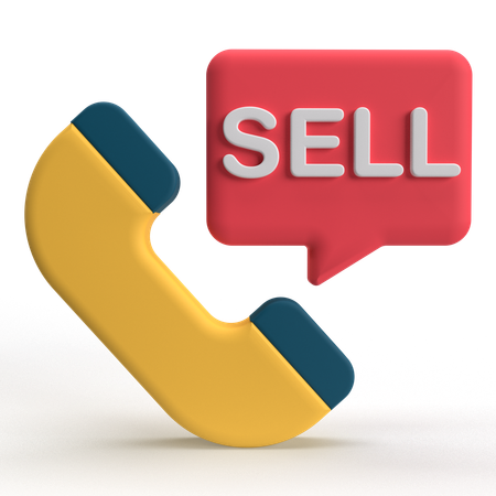 Sell Call  3D Icon