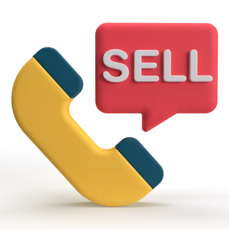 Sell Call  3D Icon